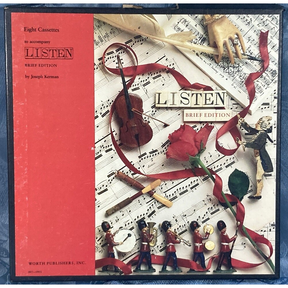 Joseph Kerman Listen Brief Edition (1987) 8 Cassette Tape Set In Gift Box